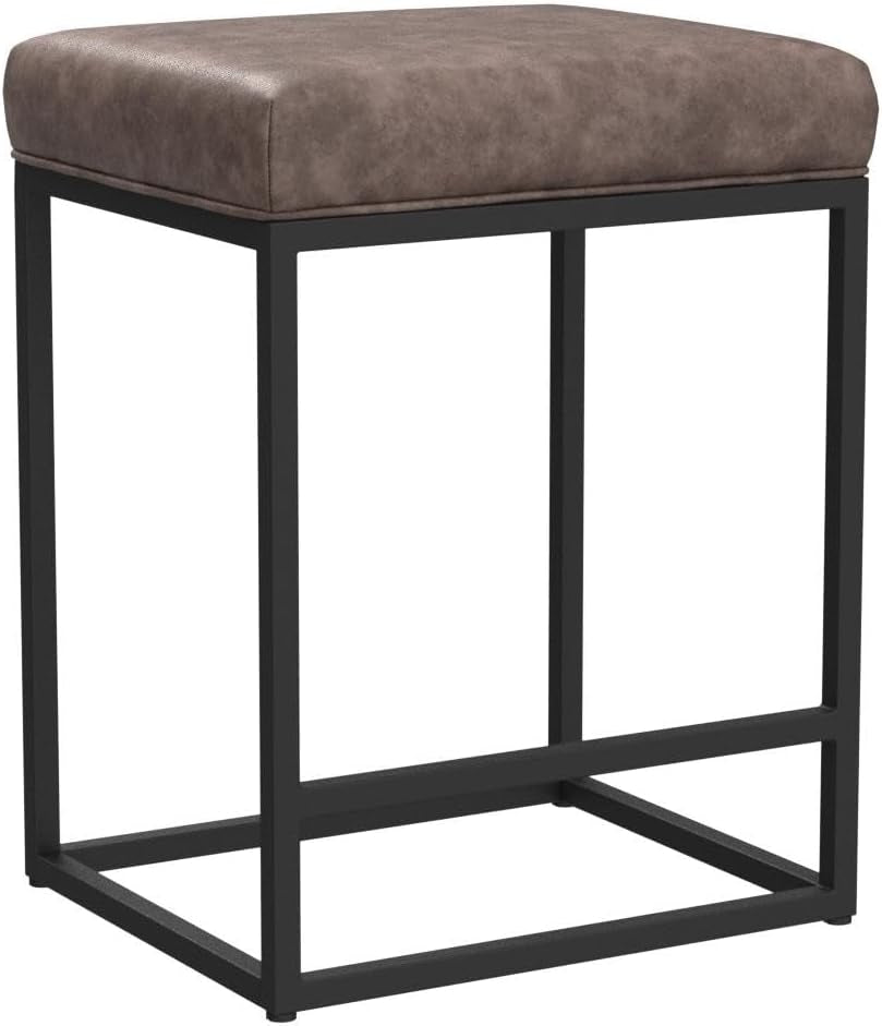 Counter Height Bar Stools Set of 2, Kitchen Backless Barstools