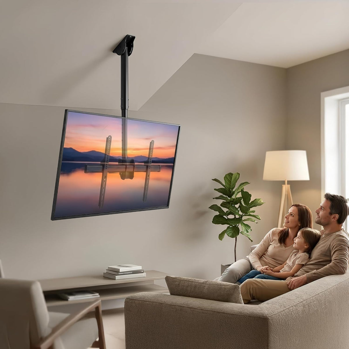 TV Ceiling Mount, 32-75", 110 Lbs, MI-509B