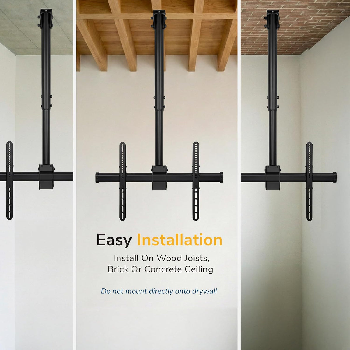 TV Ceiling Mount, 32-75", 110 Lbs, MI-509B