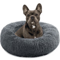 Calming Donut Dog Bed Anti-Anxiety, Self Warming, Cozy Soft Plush round Pet Bed, Ideal for Both Home & Travel, 20"L X 20"W X 8"H
