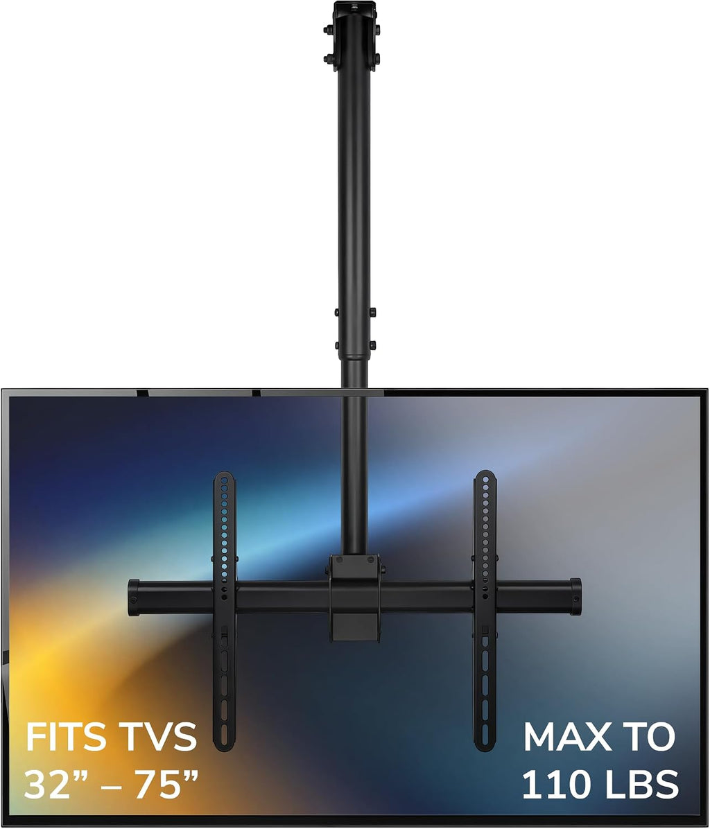 TV Ceiling Mount, 32-75", 110 Lbs, MI-509B