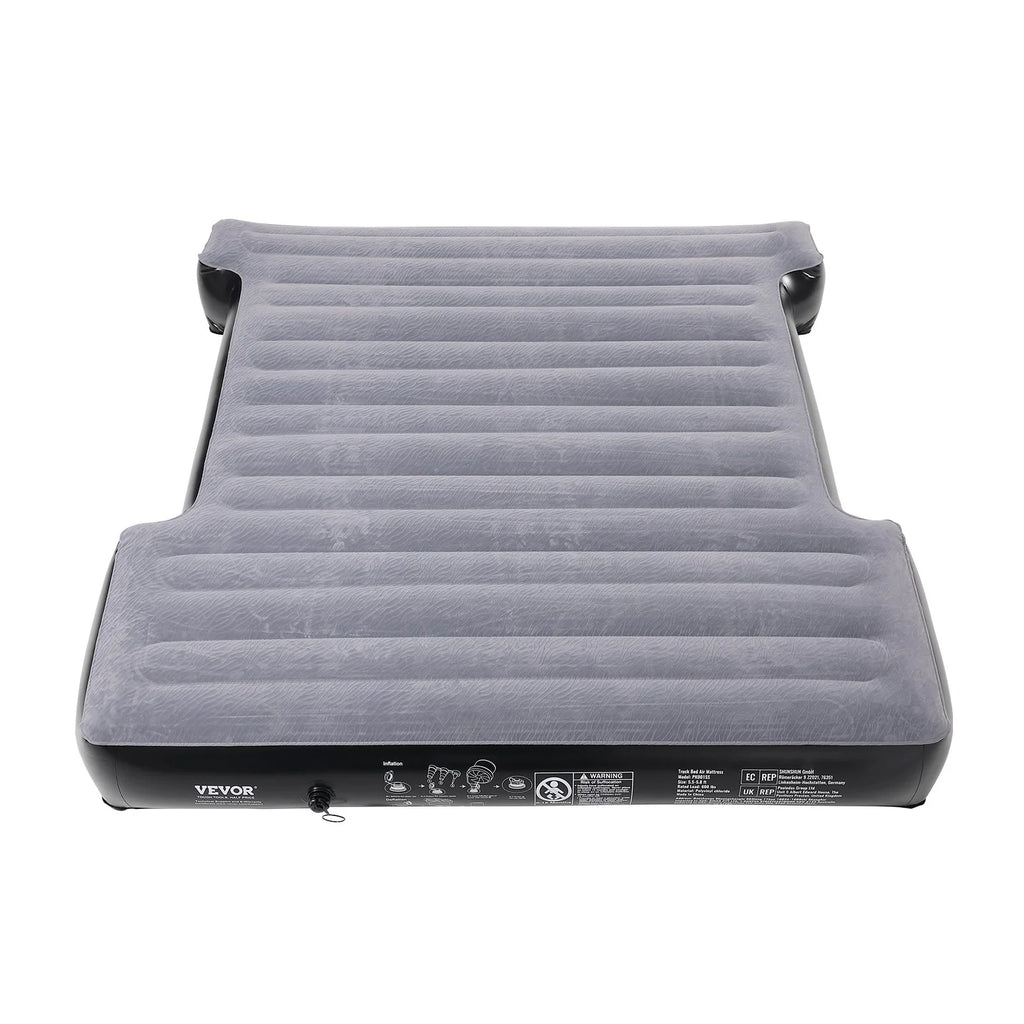 VEVOR Truck Bed Air Mattress, for 5.5-5.8 Ft Full Size Short Truck Beds, Inflatable Air Mattress Camping Bed with 12V Air Pump 2 Pillows, Carry Bag, for Silverado, RAM, F Series, Sierra, Titan, Tundra