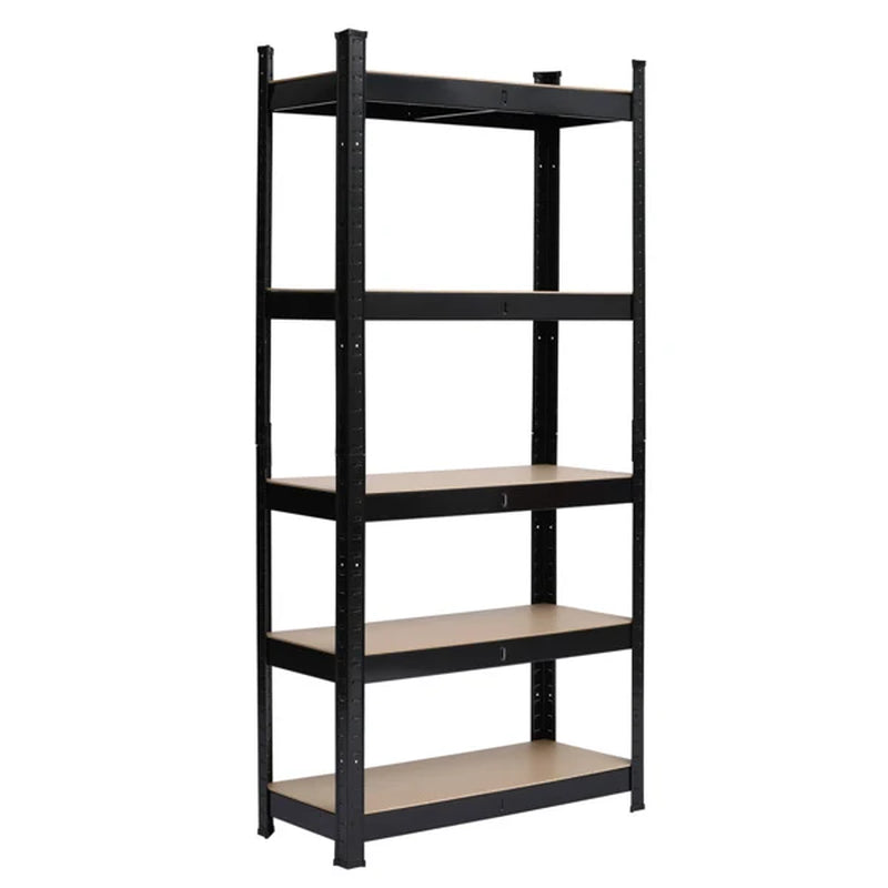 Five-Tier Shelves - Black Sprayed Plastic 150X75X30