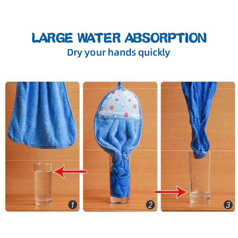 4pcs Small Hand Towels for Kitchen Bathroom Coral Velvet Soft Quick Dry Absorbent Cleaning Cloths Home Sauna Terry Towel
