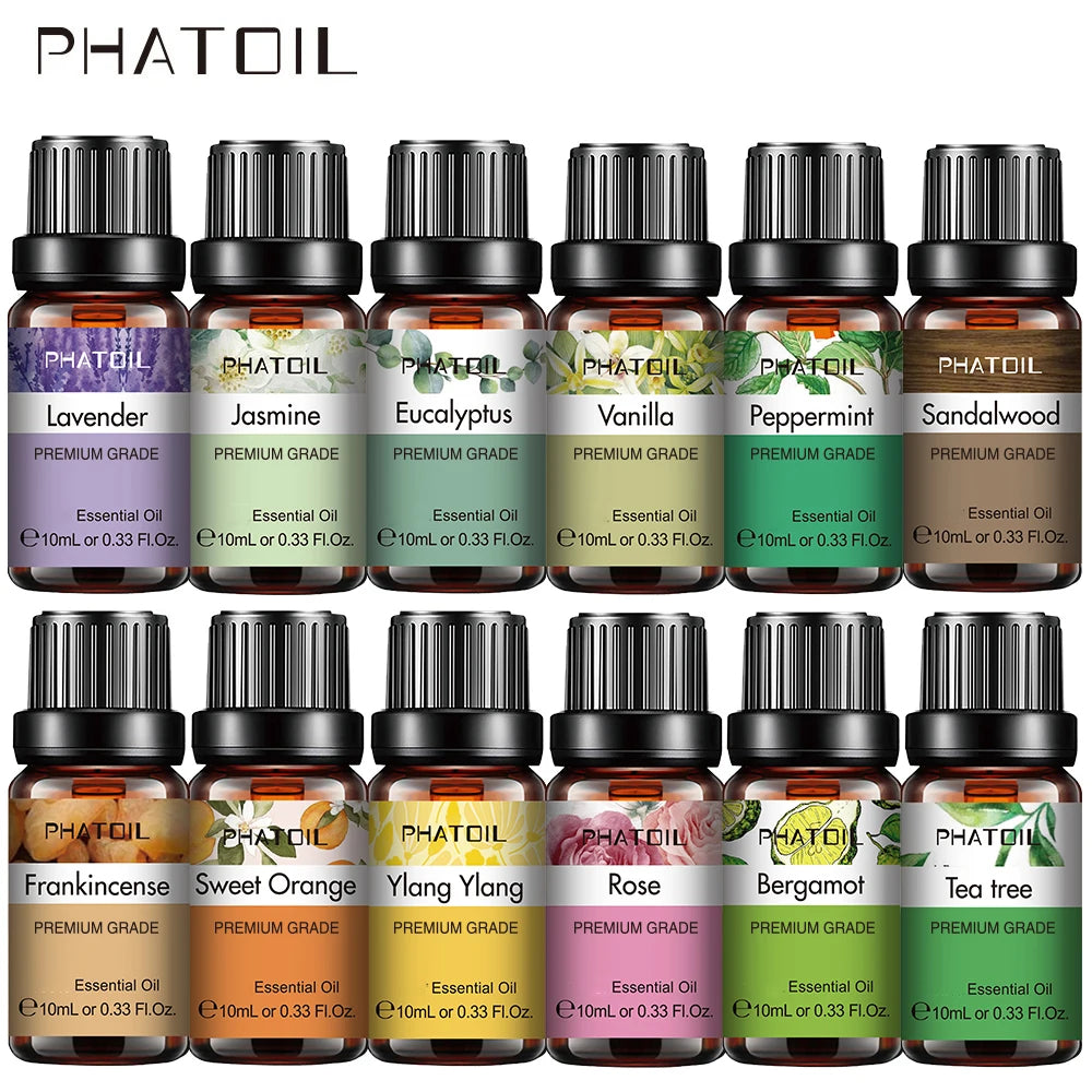 10ml Lavender Essential Oils Pure Natural for Diffuser humidifier Aromatherapy Jasmine Vanilla Aroma Oil DIY Candle Soap