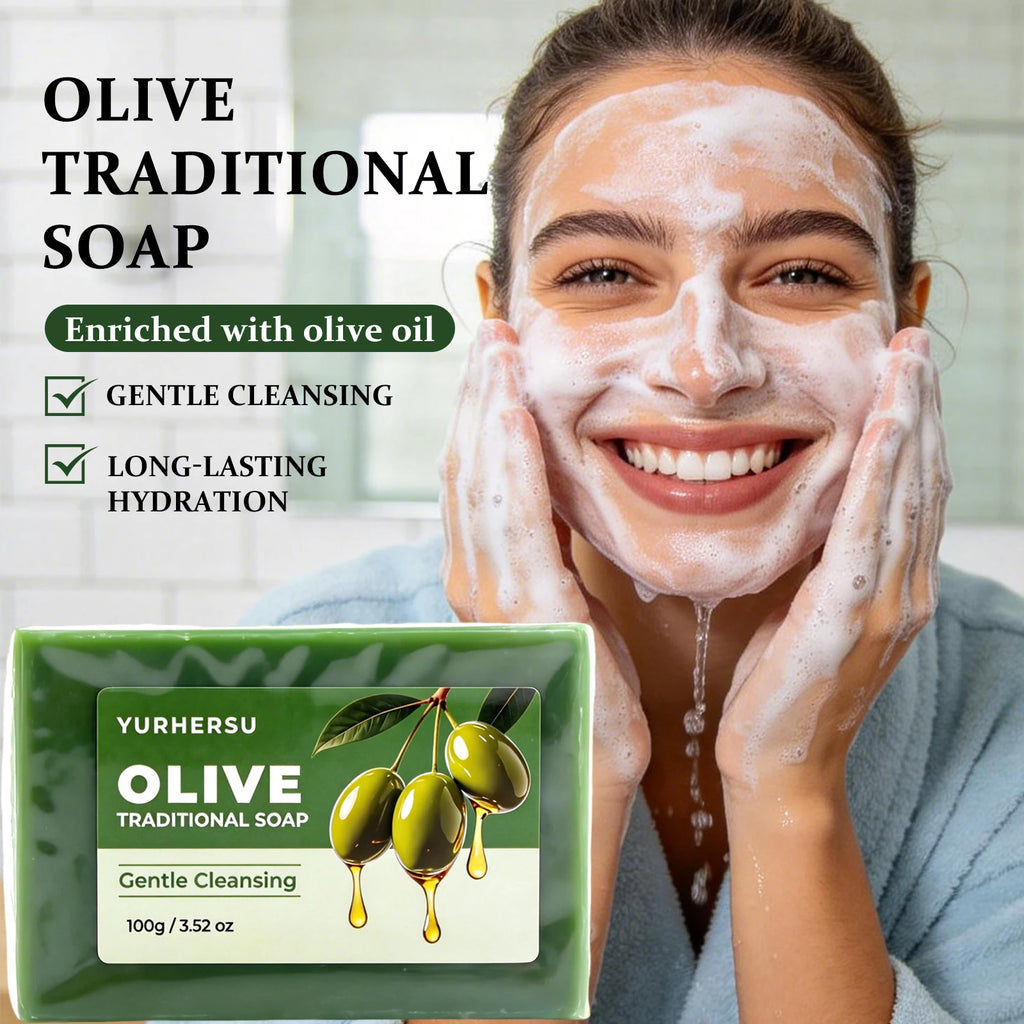 Handmade Olive Oil Soap Nourishing Moisturizing Soap Bar For Face Body  Hair