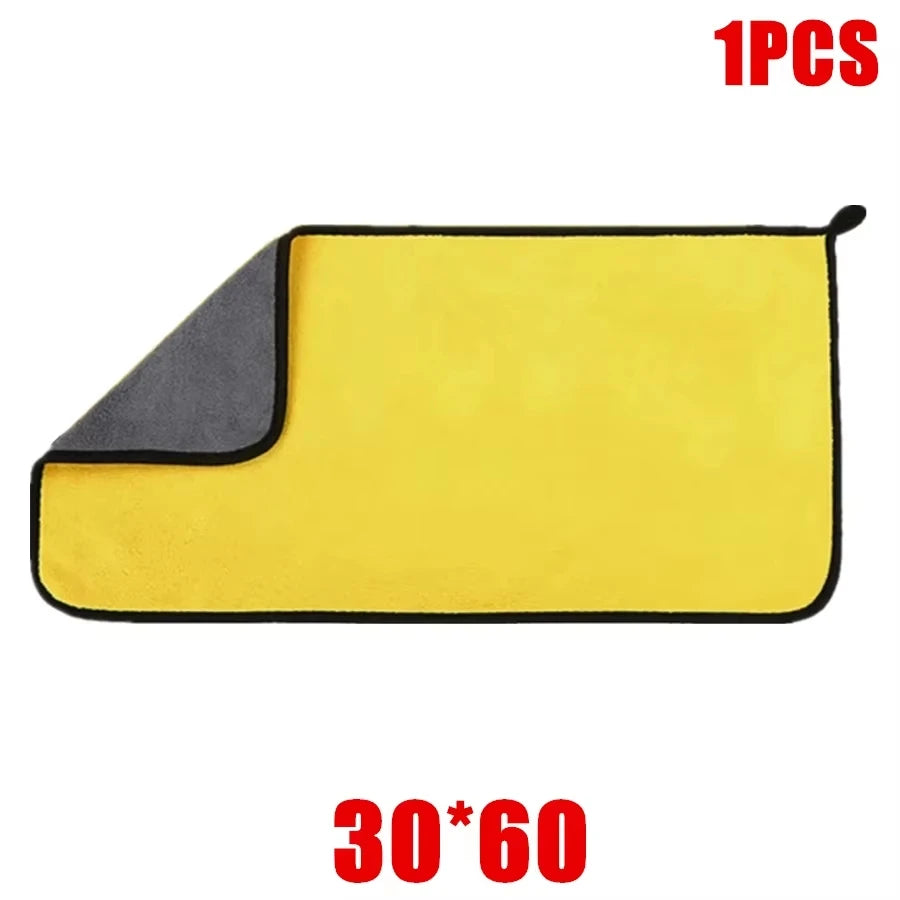 3/5/10Pcs Car Wash Microfiber Towel 30*30CM / 30*60cm Car Cleaning Drying Cloth  Care Cloth Car Wash Towel  Kitchen Towel