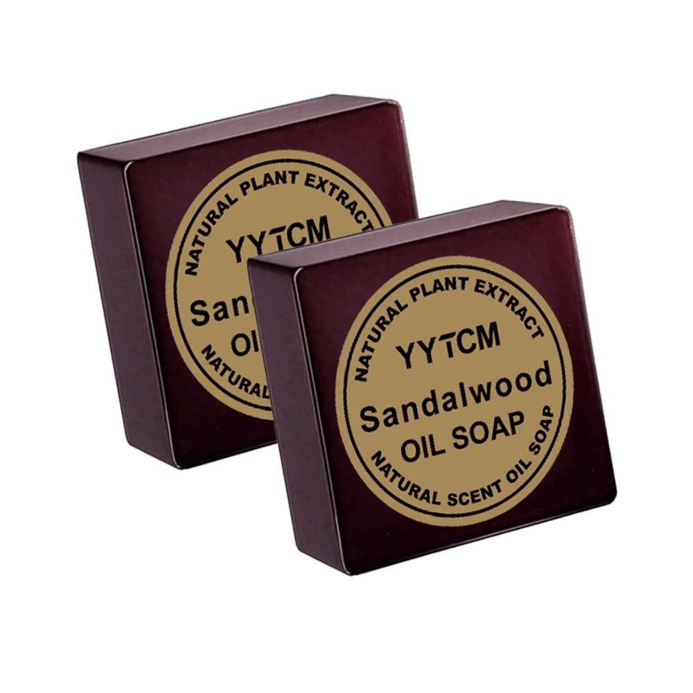Sandalwood Soap, Men's Fragrance Soap, Long-Lasting Light Fragrance, Bath, Hand-Washing, Face-Washing Soap, Gentle Skin Care, Gift-Giving, Personal Use 65G/Piece