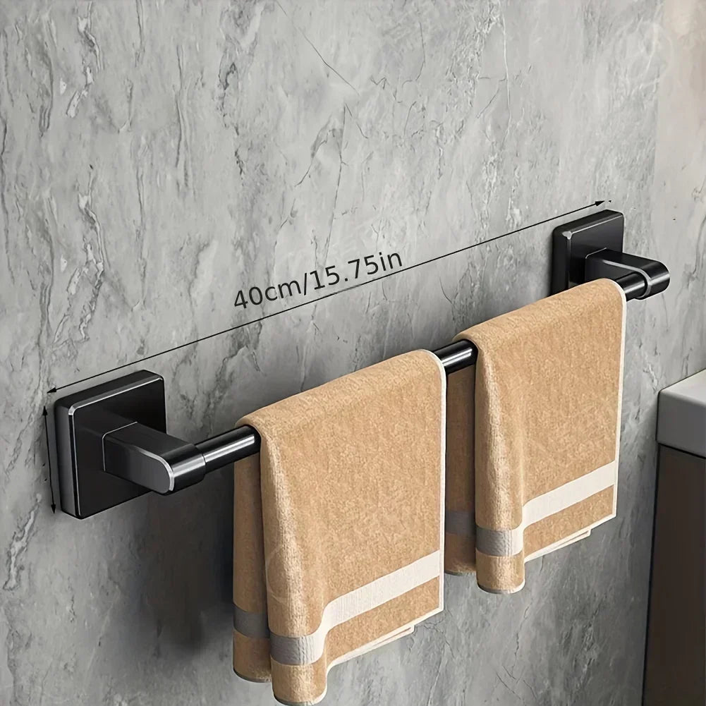 Bathroom Towel Rack Towel Holder Self-adhesive Bathroom Towel Rack Hooks  Bathroom Shelf Without Drilling Towelrack Bathroom