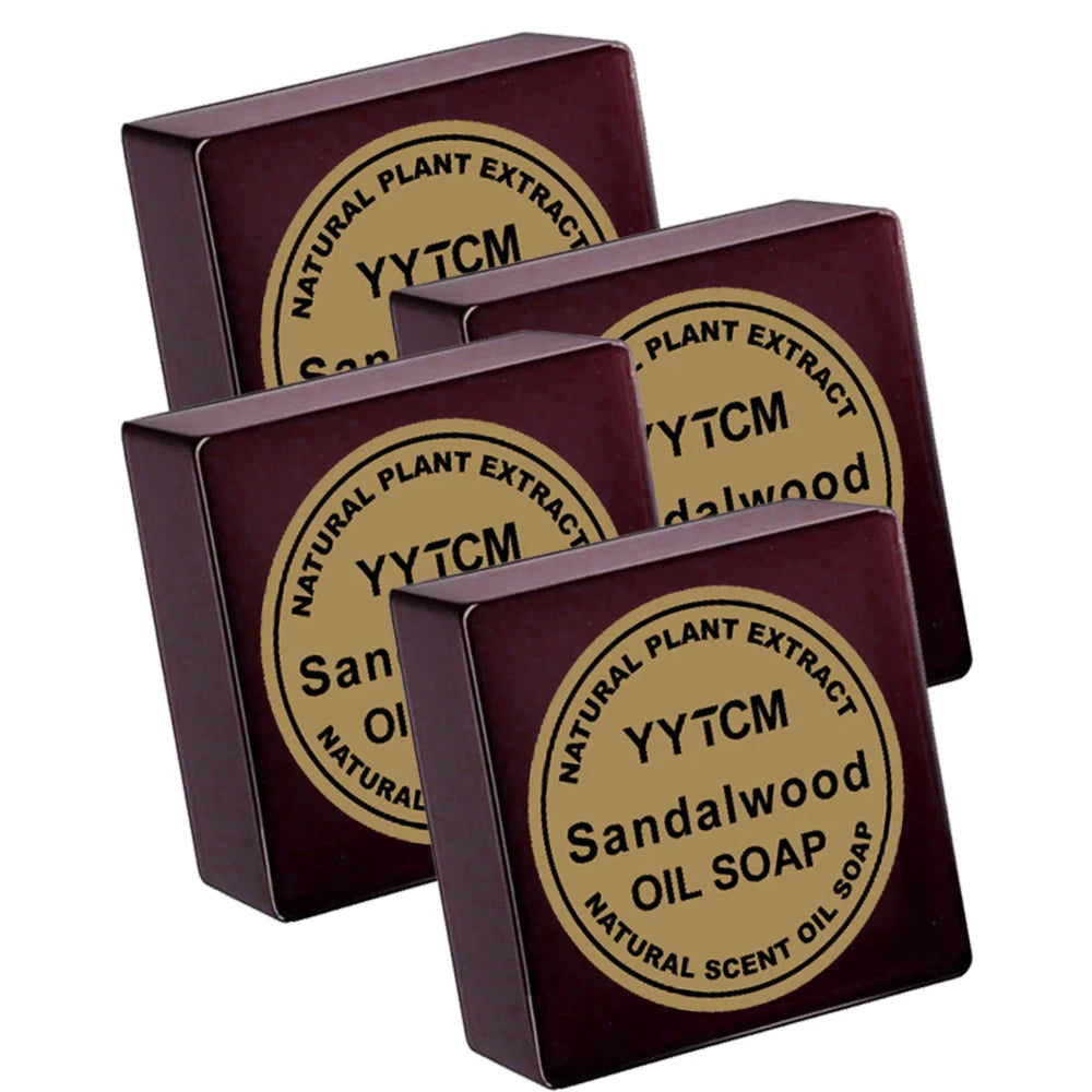 Sandalwood Soap, Men's Fragrance Soap, Long-Lasting Light Fragrance, Bath, Hand-Washing, Face-Washing Soap, Gentle Skin Care, Gift-Giving, Personal Use 65G/Piece