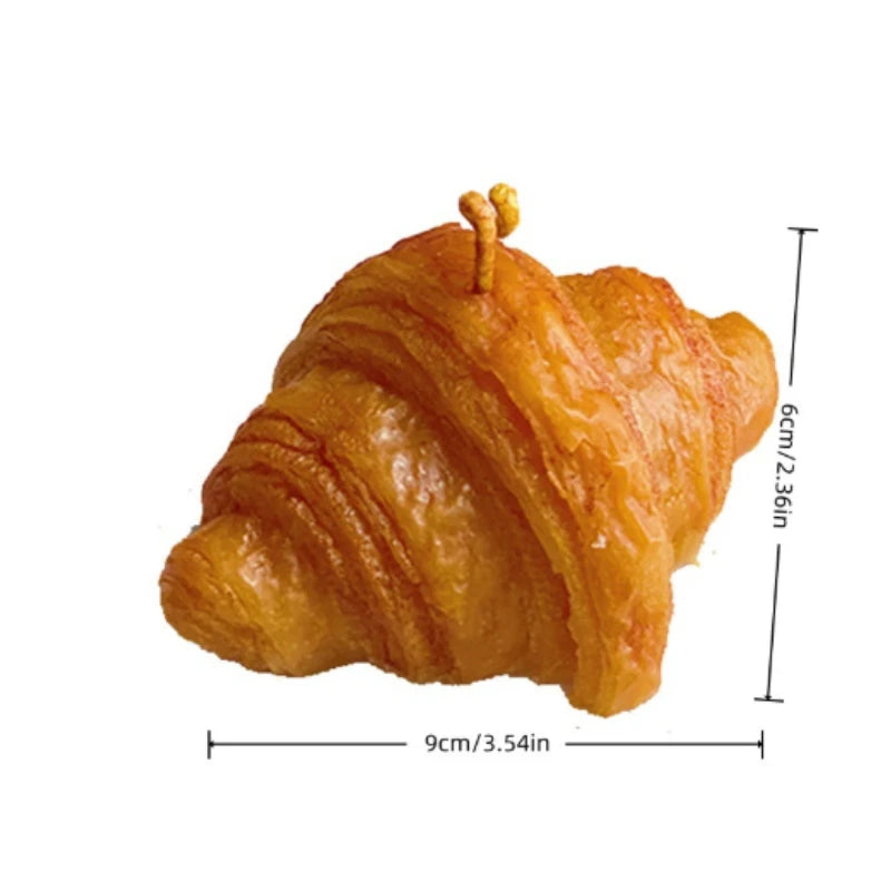 Cream Flavored Croissant Creative Aromatherapy Candle Home Decorations Giving Friend Birthday Gift Aromatherapy Candles Souvenir