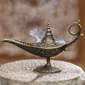 Hot Sale Antique Style Lamp Metal Incense Burner Scented & Unscented Candle Holder Home Decor Gift Arabic Incense Burner