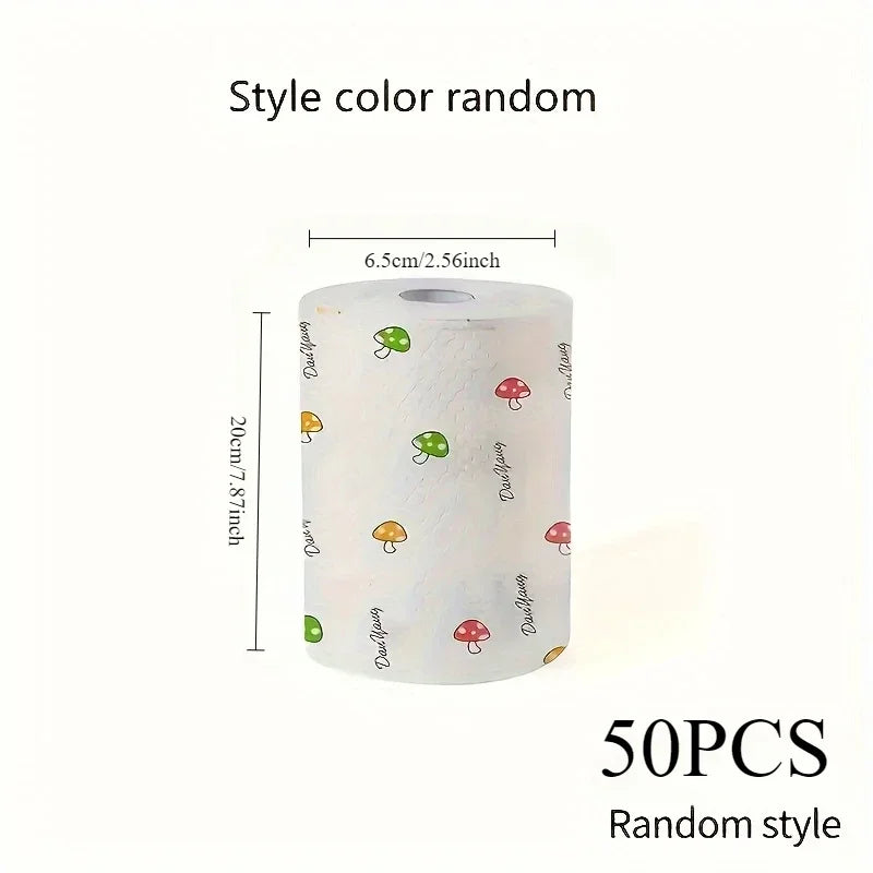 One-time dishcloth water wash dry wet dual-use non-stick oil rags household cleaning rags kitchen towel kichen accessories