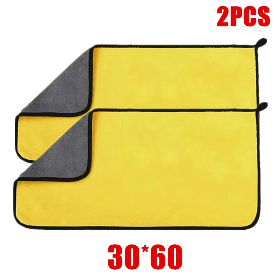 3/5/10Pcs Car Wash Microfiber Towel 30*30CM / 30*60cm Car Cleaning Drying Cloth  Care Cloth Car Wash Towel  Kitchen Towel