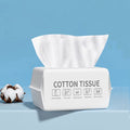 100PCS Natural Disposable Face Towel Travel Facial Cleansing Wet And Dry Makeup Remover Pearl Cotton Soft Makeup Nonwoven Towel