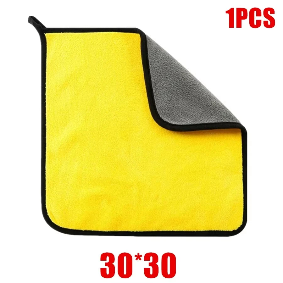 3/5/10Pcs Car Wash Microfiber Towel 30*30CM / 30*60cm Car Cleaning Drying Cloth  Care Cloth Car Wash Towel  Kitchen Towel
