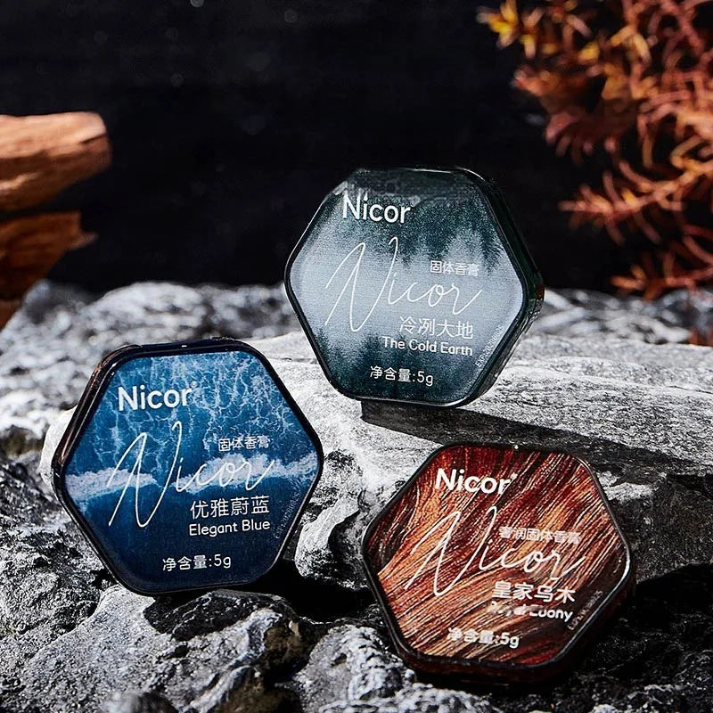 Wood Scented Solid Ointment, Long-Lasting Fragrance, Fresh and Elegant, With a Lingering Scent, Suitable for Dating and Work Use