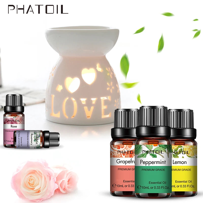 10ml Lavender Essential Oils Pure Natural for Diffuser humidifier Aromatherapy Jasmine Vanilla Aroma Oil DIY Candle Soap