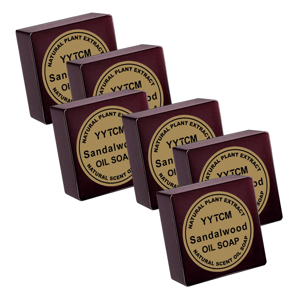 Sandalwood Soap, Men's Fragrance Soap, Long-Lasting Light Fragrance, Bath, Hand-Washing, Face-Washing Soap, Gentle Skin Care, Gift-Giving, Personal Use 65G/Piece