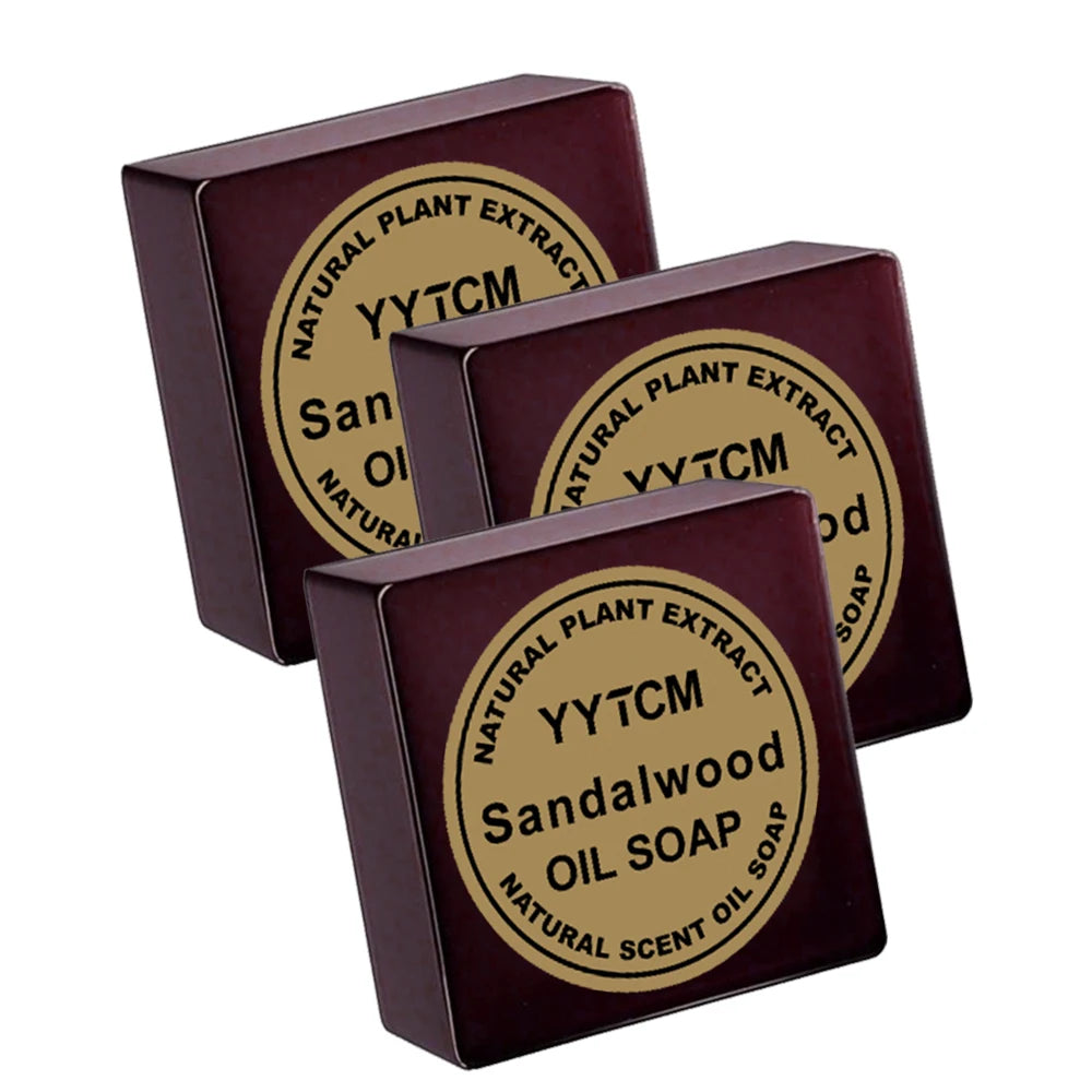Sandalwood Soap, Men's Fragrance Soap, Long-Lasting Light Fragrance, Bath, Hand-Washing, Face-Washing Soap, Gentle Skin Care, Gift-Giving, Personal Use 65G/Piece