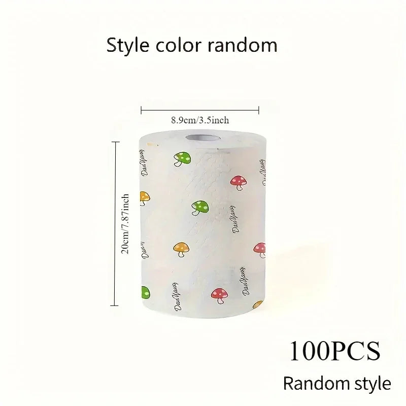One-time dishcloth water wash dry wet dual-use non-stick oil rags household cleaning rags kitchen towel kichen accessories