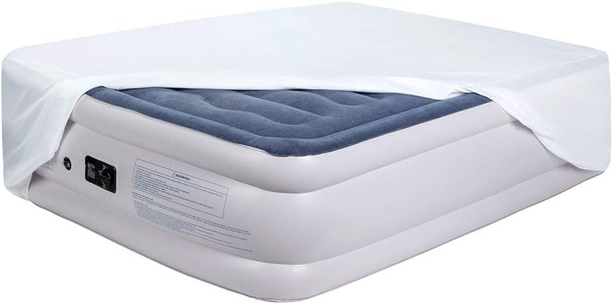 Fitted Sheet for Air Mattress, Easy Inflate, Twin XL, White