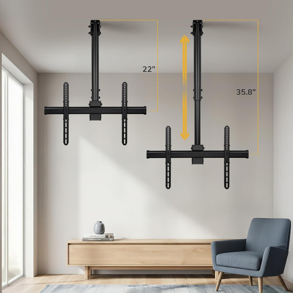 TV Ceiling Mount, 32-75", 110 Lbs, MI-509B