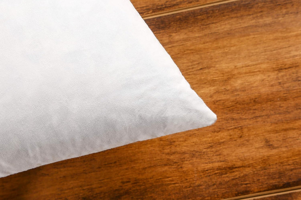 Premium Goose down Feather Throw Pillow Inserts-Set of 1, 63Oz High Filling Weight, 28×28, 5% down Filling, 250 TC Cotton Cover, Square, White